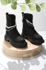 Resim Bambi Siyah Nubuk Kadın Bot & Bootie K02578002201 