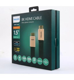 Resim Philips SWV8100 8k 27G Bps Ultra Hd 3D Ethernet Gold HDMI Kablo 1,5 mt 