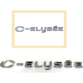 Resim Zetoto Citroen C-Elysee Arka Bagaj Yazısı Çift Taraflı Bantlı 9678485180 