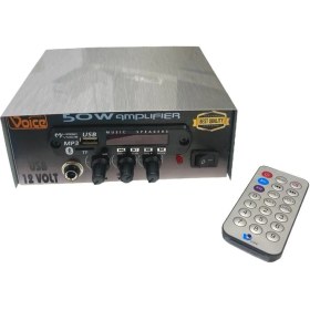 Resim Electroon Voice 50WATT 12VOLT Pazarcı Anfisi USB Girişli Kumandalı 