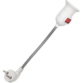 Resim DY-112 Prizden E27 Duya Dönüştürücü 26CM Spiralli Anahtarlı Duy (DY-112 23729) 