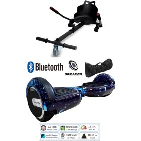 Resim Citymate Elektrikli Kaykay Scooter Hoverboard Akıllı Dengeli + Hover Kart + Çanta Full Paket 