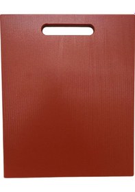 Resim Türkay 32.5x26.5x2 Cm Saplı Polietilen Kesme Tahtası Kesim Levhası Kırmızı 1145 