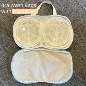 Resim Delikli Yıkama Çantası Sütyen ve İç Giyim için - Üçlü Koruma ile Esnemez ve Karışmaz Çamaşır Torbası (Şekil Koruma, Karışma Önleme, Kumaş Koruma Ağı) - Fermuarlı Kapama, Dayanıklı Polyester, Nazik Makine Yıkama Bakımı için Yuvarlak Tasarım, Çamaşır Aksesuarları, Çamaşır Torbaları 