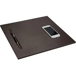 Resim Mabeyn 2k 565-2 Sümen Takımı Mdf Malzemeden Deri Kaplı Tek Parça Pad Toplantı Sümeni 35X32 Cm, Kahve 