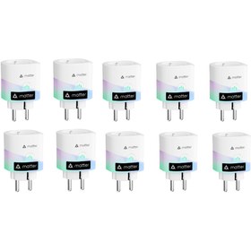 Resim Meross Matter Akıllı Wi-Fi Mini Priz 10'lu Paket 