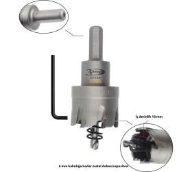 Resim 3keego 35 mm Tct Elmas Uçlu Panç HG60 