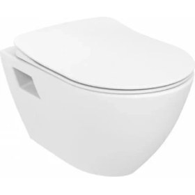 Resim Creavit Kanalsız Asma Klozet ve Thermoplast Yavaş Kapanır Kapak TP329 