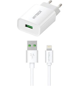 Resim Hytech Hy-Xe14L 1100Ma Ev Şarj + 2A Lightning Usb Kablolu Beyaz 