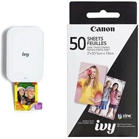 Resim Canon Ivy 2 Mini Fotoğraf Yazıcısı Beyaz Ivy 2 Siyah 