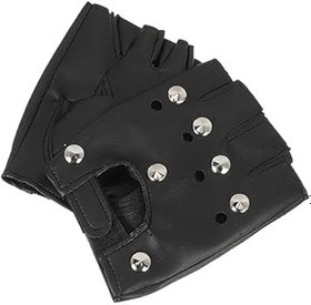 Resim ULTECHNOVO 2 Çift yarım parmak eldiven parmaksız motosiklet eldivenleri yarım parmak egzersiz eldiveni spor motosiklet eldiveni performans için eldivenler Bisiklet eldivenleri suni deri Siyah 