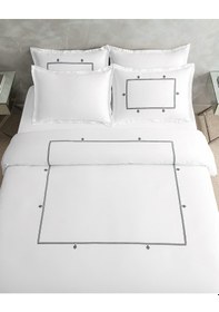 Resim Madame Coco Lilas Çift Kişilik Nakışlı Nevresim Takımı - Saten Nt0000000113çift Kişilik-antrasit 