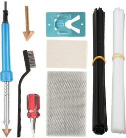 Resim Fortunelane 80w Amerikan Standartlı Plastik Kaynak Aleti - Termoplastik Tamiri İçin Dıy Seti 40 Çubuk, 2 Uç, Teli, Fırça 