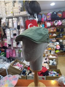Resim Erkek Şapka Yazlık Keten Spor Kasket - Yeşil Renk Yeşil 