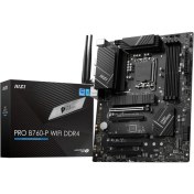 Resim Msı Pro B760-P Wıfı Ddr4 Intel B760 Soket 1700 Ddr4 5333(OC)MHZ Atx Gaming (Oyuncu) Anakart 