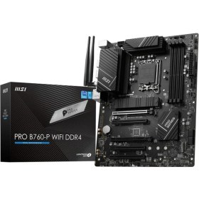 Resim Msı Pro B760-P Wıfı Ddr4 Intel B760 Soket 1700 Ddr4 5333(OC)MHZ Atx Gaming (Oyuncu) Anakart 