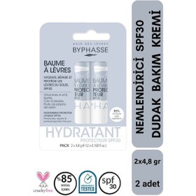 Resim Byphasse Nemlendirici ve Koruyucu Dudak Bakım Kremi SPF30 2 x 4.8 G 