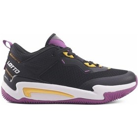 Resim Lotto Step Erkek Bilekli Spor Basketbol Ayakkabısı Siyah-mor Siyah 