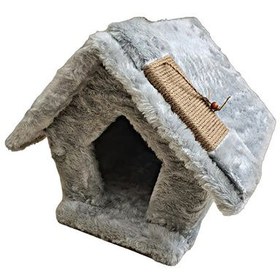 Resim Botar Vega Tırmalamalı Kedi Evi – Gri 