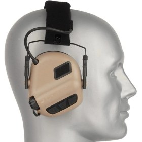 Resim Opsmen Earmor M31 Plus Elektronik Atış Kulaklığı Kulak Koruma (Cayote Brown) Kahverengi 