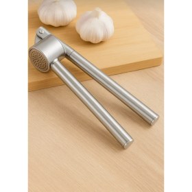 Resim Overbazaar Paslanmaz Çelik Sarımsak Presi Soymadan Ezme Özellikli Çıkarılabilir Hazneli Kolay Temizlenebilir 