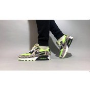 Resim Nike Yeşil - Air Max 90 Volt Duck Camo Ayakkabı Kadın Sneaker Çok Renkli 