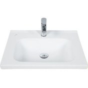 Resim ID080 İdeal Dolap Uyumlu Etajerli Lavabo 45X80 cm Beyaz 