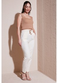 Resim Fashion Friends Kadın Pantolon 24y0250k1 Natural Krem 