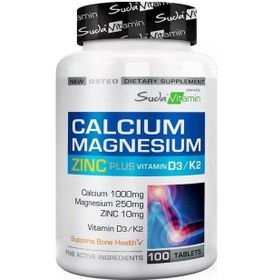 Resim Bigjoy Vitamins Kalsiyum Magnezyum Çinko Zinc Plus 100 Tablet 