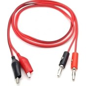 Resim Banana Kablo Çifti Güç Kaynağı Multimetre Voltmetre Osiloskop Elektrik Test Ölçme Kablosu Prob 