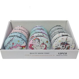 Resim El Aynası - "Unicorn's real" Yazılı Katlanır Yuvarlak Makyaj Aynası - Cep, Çanta Aynası - Desen 2 