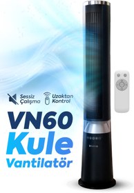 Resim Dijitsu VN60 Kule Tipi Vantilatör Yeni Nesil Modern Ve Sessiz | Uzaktan Kumandalı | Sağa Sola Salınımlı 