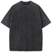 Resim Eskitme Büyük Beden Seçenekli Saf Pamuk Rahat Ve Şık Bol Kesim Unisex Tshirt 001 Siyah 