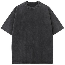 Resim Eskitme Büyük Beden Seçenekli Saf Pamuk Rahat Ve Şık Bol Kesim Unisex Tshirt 001 Siyah 