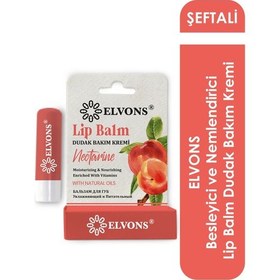 Resim Elvons Lip Balm Şeftali Özlü Dudak Bakım Kremi 