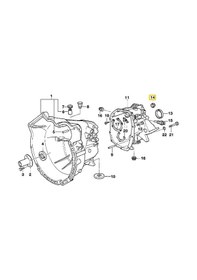 Resim Bmw Uyumlu Elring Vites Kol Keçesi 23121282394 
