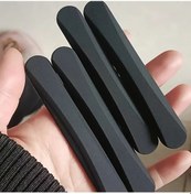 Resim Topnotch 4 Adet Siyah Suv Kapak Çizilme Önleyici Silikon Çarpışma Koruma Şeridi Yapışkanlı 