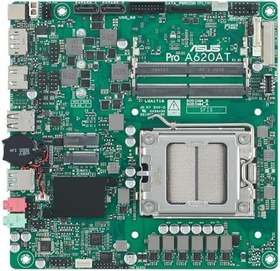 Resim ASUS PRO A620AT-CSM AMD A620 AM5 DDR5 6400 DP HDMI M2 USB3.2 Thin Mini ITX LVDS Bağlantı, Asus Control Center Express Lisansı! 
