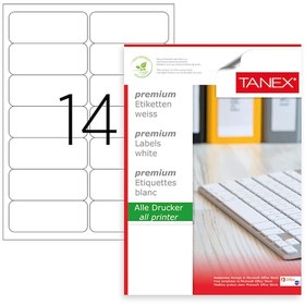 Resim Tanex Tw-2014 99.1X38.1MMx100 Adet Lazer Yazıcı Etiketi 