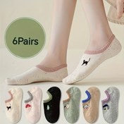 Resim 6 Çift Hafif İlkbahar ve Yaz Tekne Çorapları 