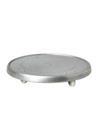 Resim Tekerlekli Saksı Altı Meridyendukkan 31 Cm Galvanizli Saksılık Altı Pratik 