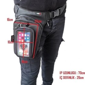 Resim Fortegt Manyetik Telefonluklu Bacak Çanta Ergonomik Tasarım İle Şık Ve Fonksiyonel Kullanım 