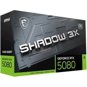Resim MSI GeForce RTX 5080 16GB SHADOW 3X OC GDDR7 256Bit DX12 Gaming (Oyuncu) Ekran Kartı 