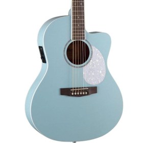Resim Cort Jade Classic SKOP Akustik Gitar - Sky Blue (Orta Seviye) | Retro Tasarım, İnci Kaplama Başlık ve Koruyucu, Open Pore Mat Bitiş ve Parlak Sky Blue Rengi 