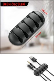 Resim Beatitude Kablo Düzenleyici 1 Adet Masa Altı Kablo Düzenleyici Gizleyici Saklama Kutusu Ev Ofis Organizer 