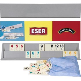 Resim MCM Group Yetişkin Büyük Boy Plastik Okey Takımı 