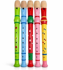 Resim ENSAR GİYİM Ahşap Renkli Flüt Büyük Alk4392 