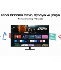 Resim Samsung 4k Uhd Akıllı Tv-monitör i Bağlantı Smart Slim Monitör 