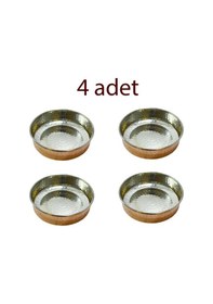 Resim Bakır Kahvaltılık Ve Çerezlik 4 Adet Bakır 