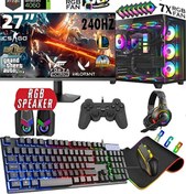 Resim DMC N313 (PUBG,GTA 5) Ryzen 7 5700,32GB,1TB M.2,8GB RTX3050 Sıvı Soğutmalı 27" 240hz Oyuncu Bilgisayarı 